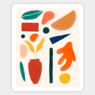 Mid Century Garden Sticker